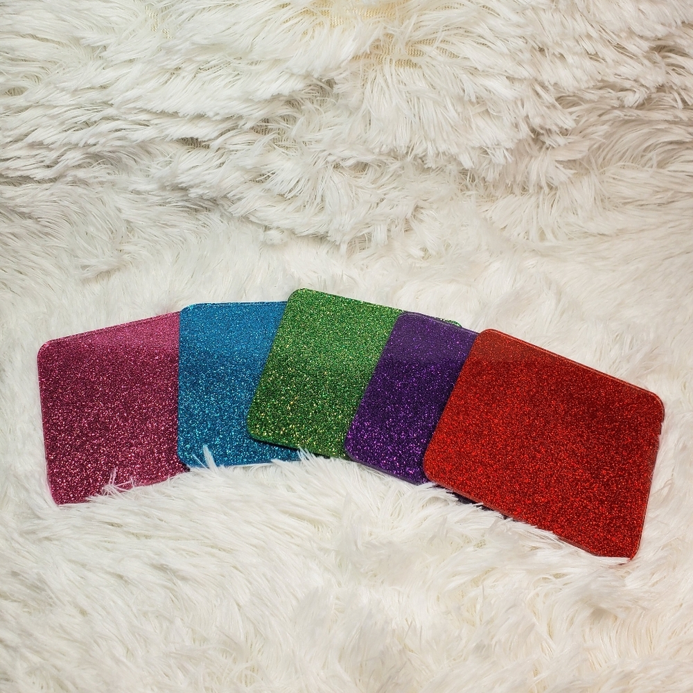 Set of 4 Glitter Coated Coasters